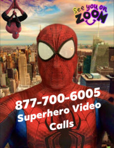 Virtual Superhero Party, ZOOM Superhero Calls