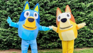 Rent Bluey and Bingo Kids Party Characters